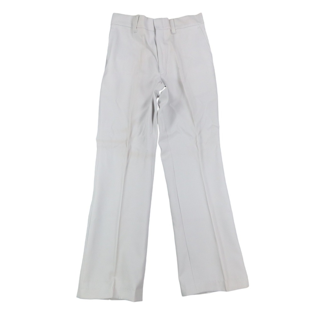DeeCee Rappers Dress Flare Pants Mens 31x29 Vintage 70s Gray Dacron NWT